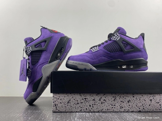 Air Purple x Travis Suede Scott 4 Jordan 0817